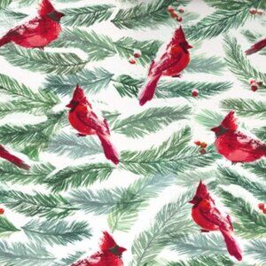 Hallmark Wrapping Paper Cardinals and Pine Branches 35 sq ft Roll Holiday Gift